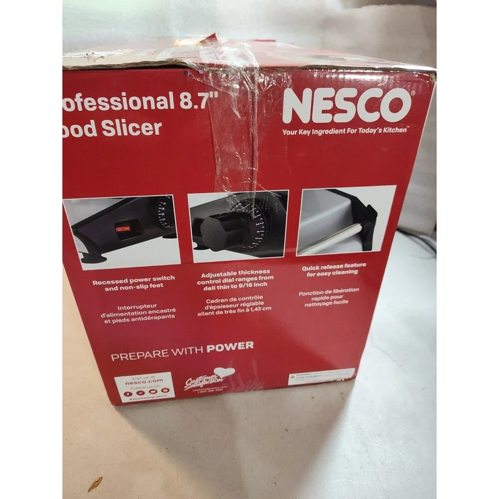 Nesco Professional 8.7-in Food Slicer 859